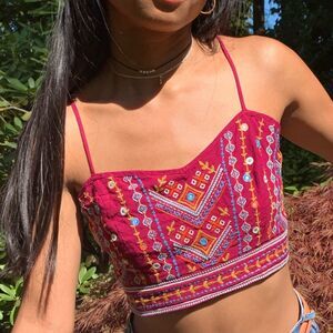 XHILERATION - Size Small Aztec Crop Top